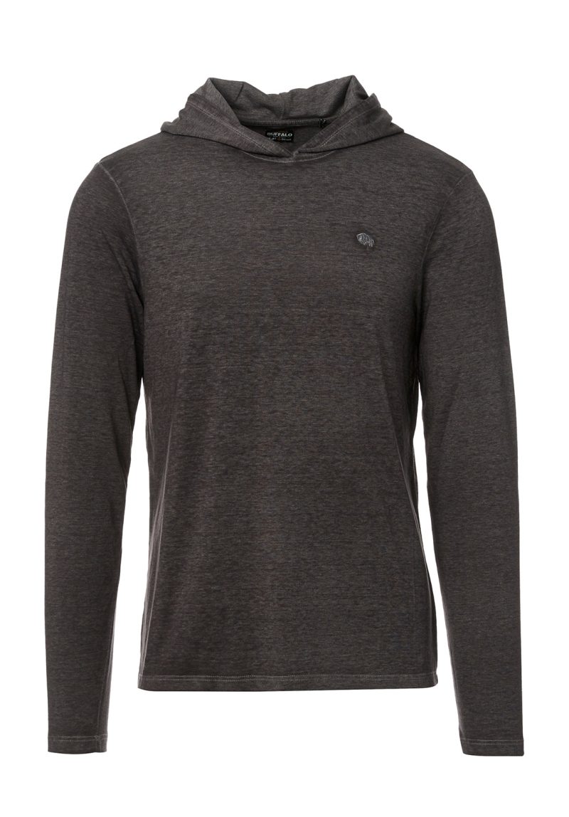 Buffalo David Bitton Kathim Black Long-Sleeve Men’s Top - BM24051