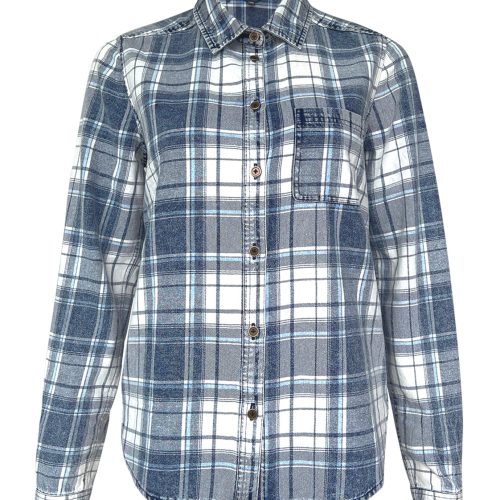 Buffalo David Bitton Teresa Blue Plaid Women's Shirt  - WT0053F