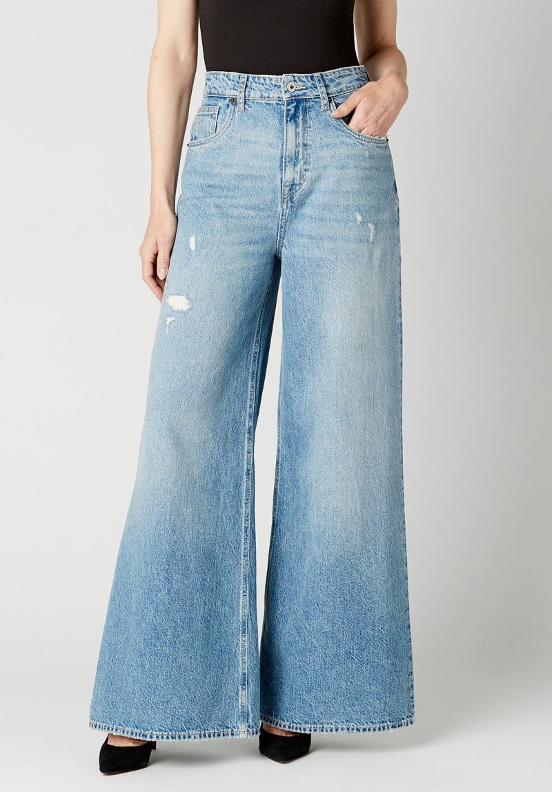 Buffalo David Bitton High Rise Super Wide Leg ALICE Jeans - BL15823 Color INDIGO