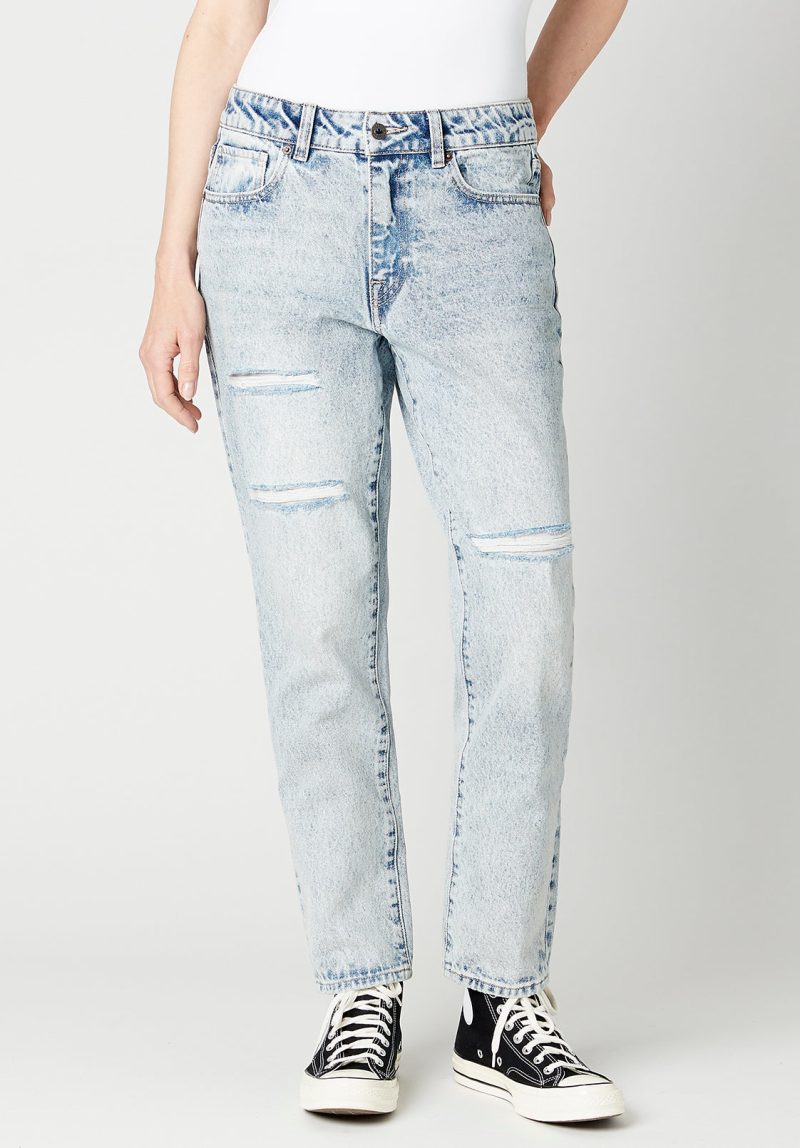 Buffalo David Bitton Mid Rise Relaxed BOYFRIEND MADISON Jeans - BL15825 Color INDIGO