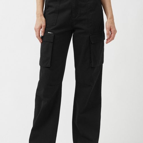 Buffalo David Bitton Low Rise Straight Gia Black Cargo Pants - BL15915 Color BLACK