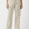 Buffalo David Bitton Low Rise Straight Gia Beige Cargo Pants - BL15915 Color TURTLEDOVE