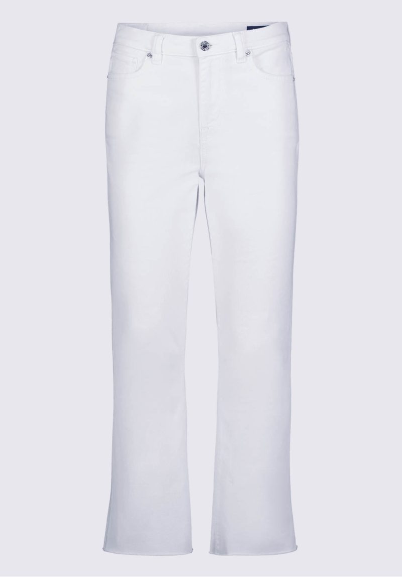 Buffalo David Bitton Kim Kick Crop Women's Jeans in White - BL15974 Color PURE WHITE