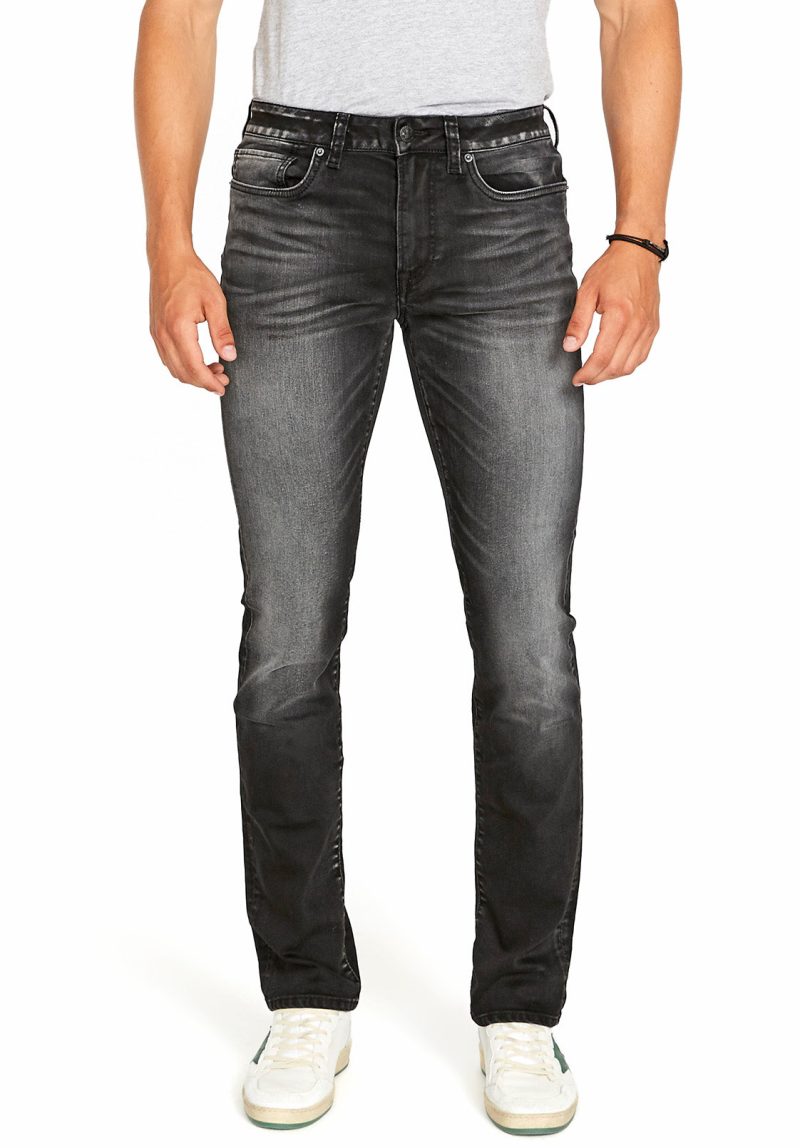 Buffalo David Bitton SLIM ASH JEANS - BM22597 COLOR BLACK