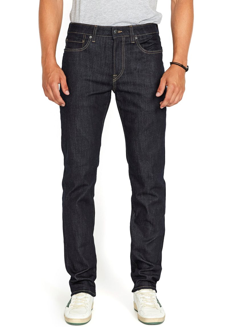 Buffalo David Bitton Relaxed Tapered Ben Rinsed Blue Jeans - BM22638 Color INDIGO