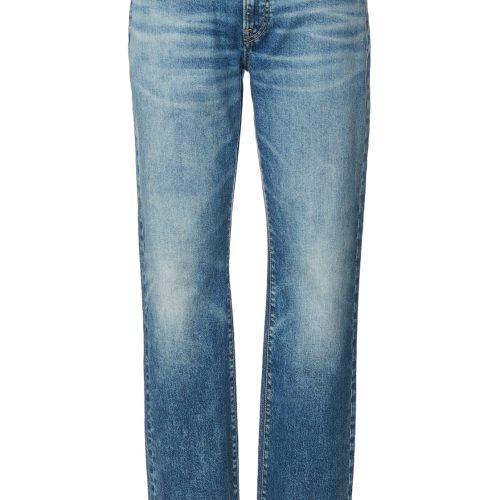 Buffalo David Bitton Relaxed Straight Driven Bleached Down Jeans - BM22878 Color INDIGO