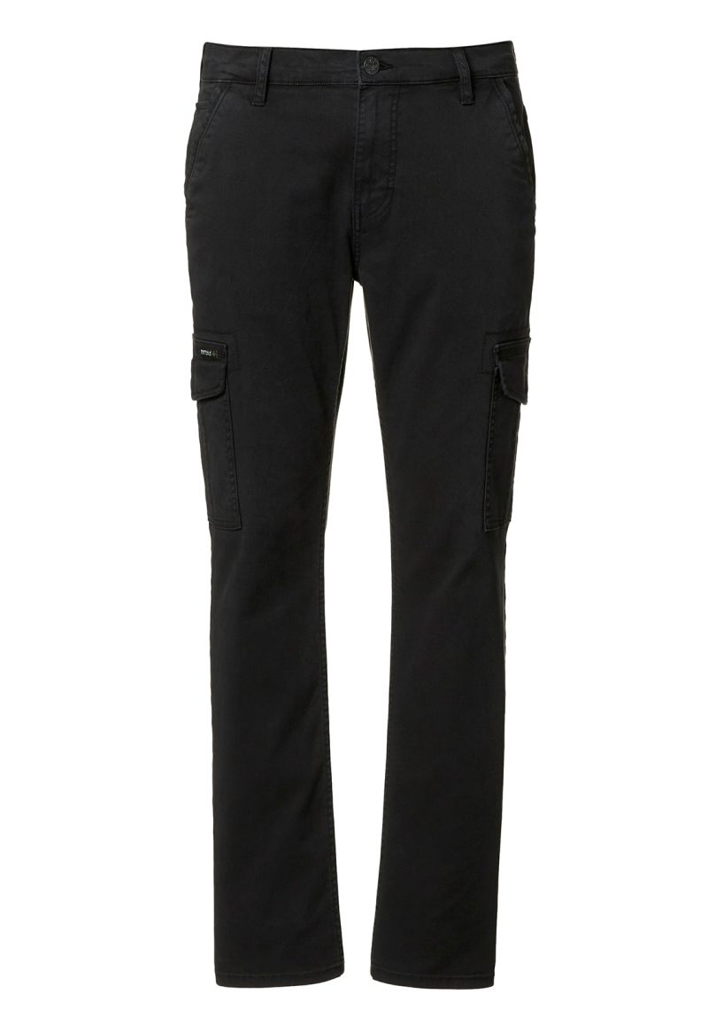 Buffalo David Bitton Cargo Joe Black Men's Straight Leg Pants - BM22929 Color BLACK