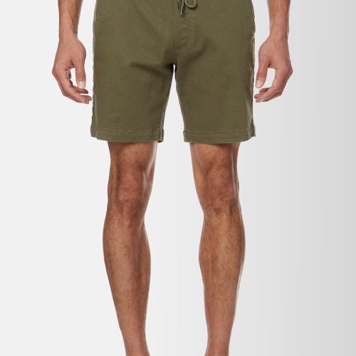 Buffalo David Bitton Higgers Cotton Twill Blend Army Green Shorts - BM23934 Color ARMY GREEN