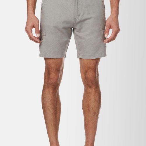 Buffalo David Bitton Linen Twill Havane Grey Shorts - BM23967 Color ARDENT