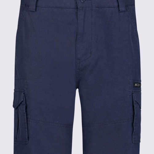 Buffalo David Bitton Hiero Men's Shorts with Cargo Pockets in Midnight Blue - BM24270 Color MIDNIGHT BLUE