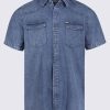 Buffalo David Bitton Somba Men’s Short Sleeve Shirt In Midnight Blue - BM24291 Color