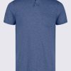 Buffalo David Bitton Kadyo Men's Pocket Henley Top in Whale Blue - BM24345 Color