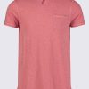 Buffalo David Bitton Kadyo Men's Pocket Henley Top in Mineral Red - BM24345 Color