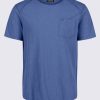 Buffalo David Bitton Kamizo Men's Pocket T-shirt in Whale Blue - BM24346 Color