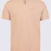 Buffalo David Bitton Kadya Short Sleeve Men's Henley, Tan - BM24397 Color