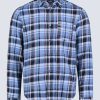 Buffalo David Bitton Saroz Men's Classic Plaid Button-Up Shirt, Midnight blue - BM24499