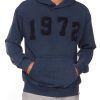 Buffalo David Bitton Farhim Men's Hoodie with Textured Appliqué, Midnight blue - BM24517