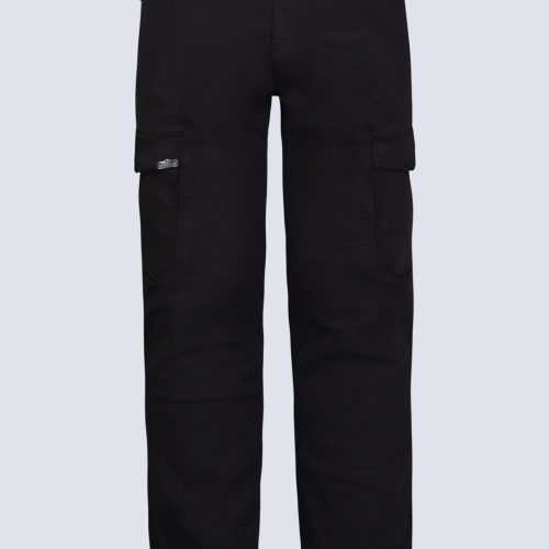 Buffalo David Bitton Slim Tapered Jim Men's Freedom Flex Drawstring Pants, Black - BM26010