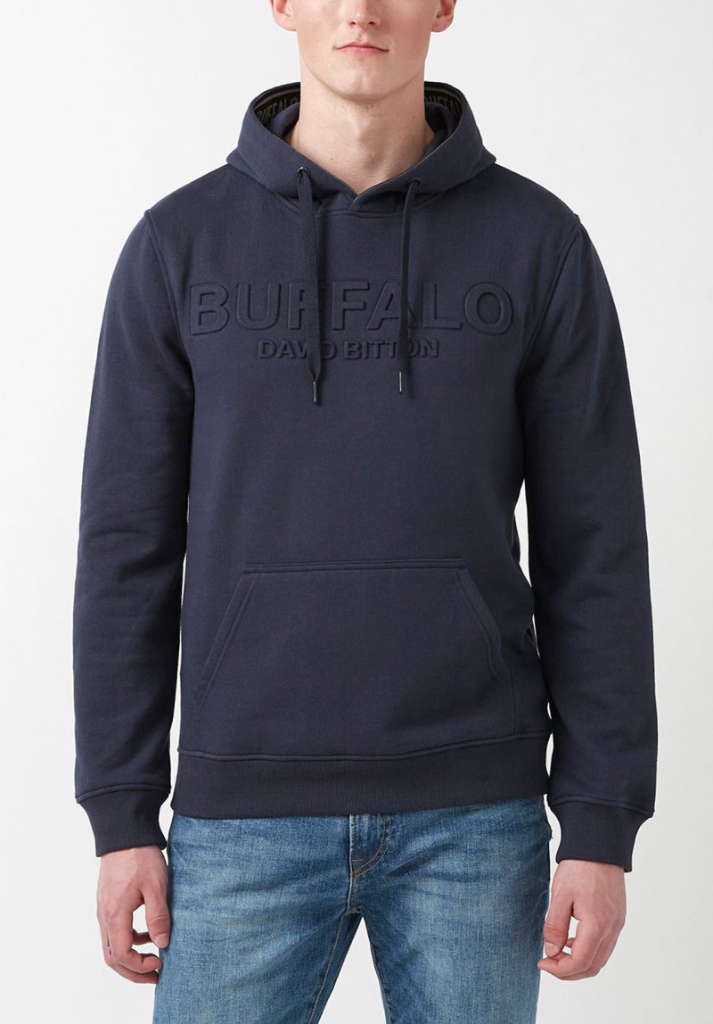 Buffalo David Bitton Fadol Whale Men's Fleece Hoodie - BPM13610 Color WHALE