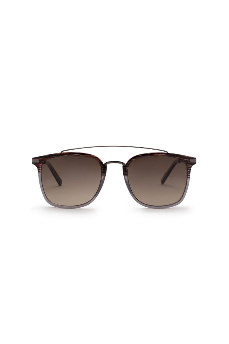 Buffalo David Bitton Classic Clubmaster Sunglasses - B0006SHRN Color BROWN