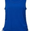 Buffalo David Bitton Muriel Blue Ruched Women’s Tank Top - KT0046S