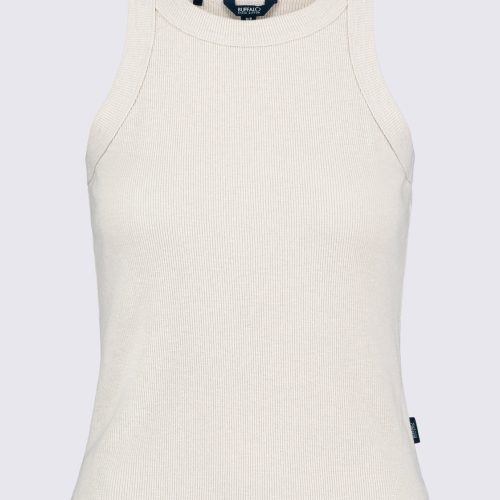 Buffalo David Bitton Regine Women's Ribbed Tank Top, Beige - KT0141S Color