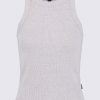 Buffalo David Bitton Regine Women's Ribbed Tank Top, Heather Grey - KT0141S Color