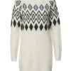 Buffalo David Bitton Massima Ivory Women's Long Sleeve Mock Neck Sweater Dress - SD0001H