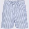 Buffalo David Bitton Ludovica Women's Seersuck Shorts, Blue Stripes - WB0006S Color