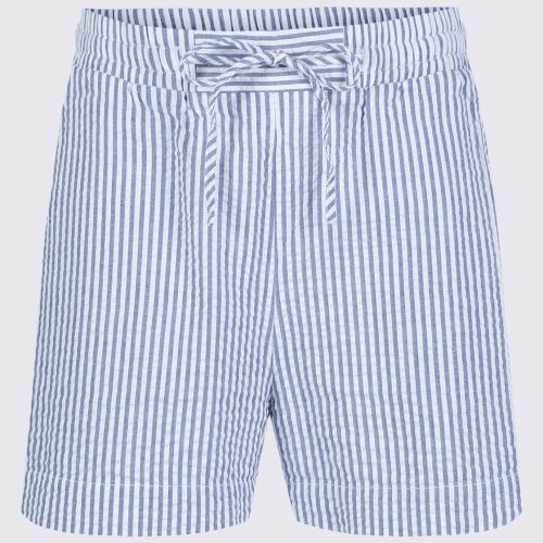 Buffalo David Bitton Ludovica Women's Seersuck Shorts, Blue Stripes - WB0006S Color