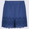 Buffalo David Bitton Parton Women's Pull-On Woven Shorts, Navy - WB0007S Color