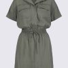 Buffalo David Bitton Aisha Women's Short-Sleeve Shirtdress, Khaki - WD0044S Color