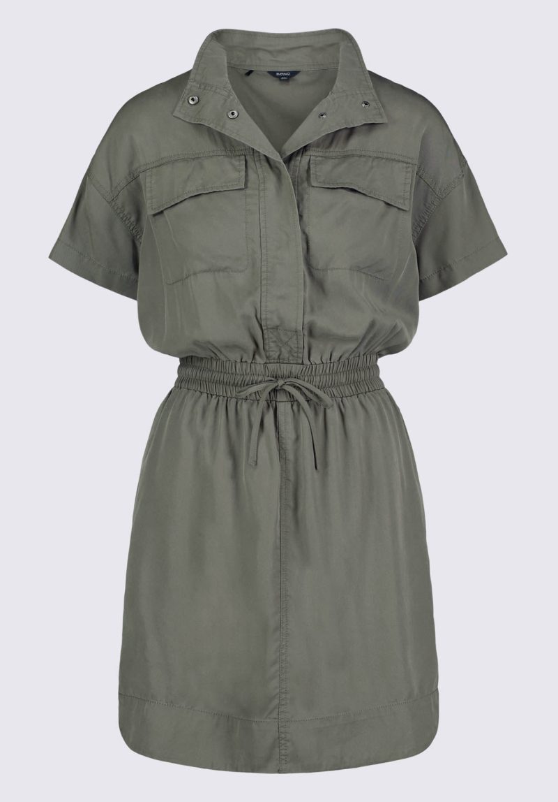 Buffalo David Bitton Aisha Women's Short-Sleeve Shirtdress, Khaki - WD0044S Color