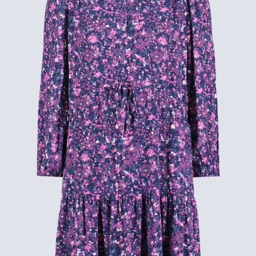 Buffalo David Bitton Rochelle Women's Floral Print Long-Sleeve Dress, Purple - WD0064H