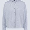 Buffalo David Bitton Twyla Women's Boxy Striped Button-Up Shirt, Whale & white - WT0084H